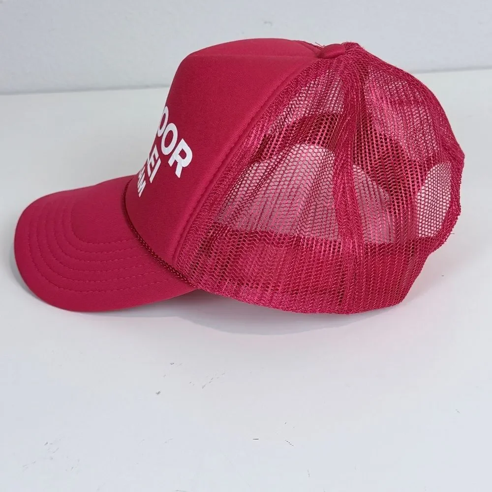 OTTO Red Backdoor Hanalei Surf Team Trucker Hat Snapback
